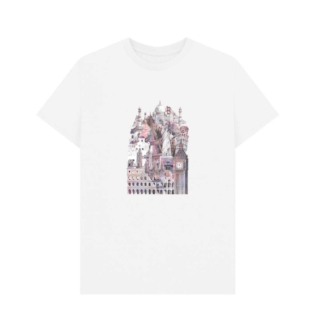 White Men's Basic T-shirt London