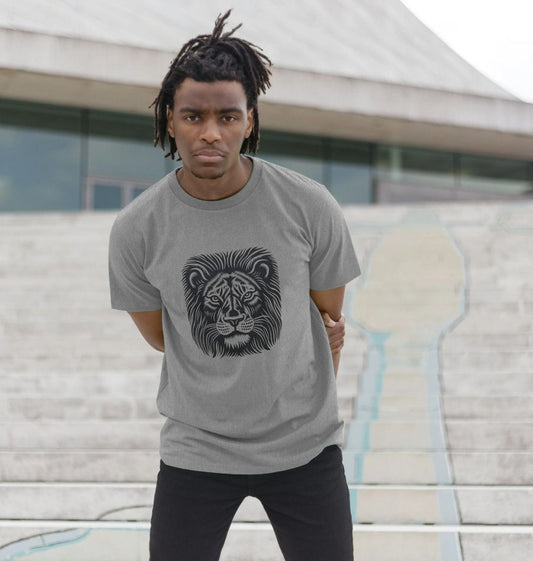 Men's Lion Face Print Tshirt